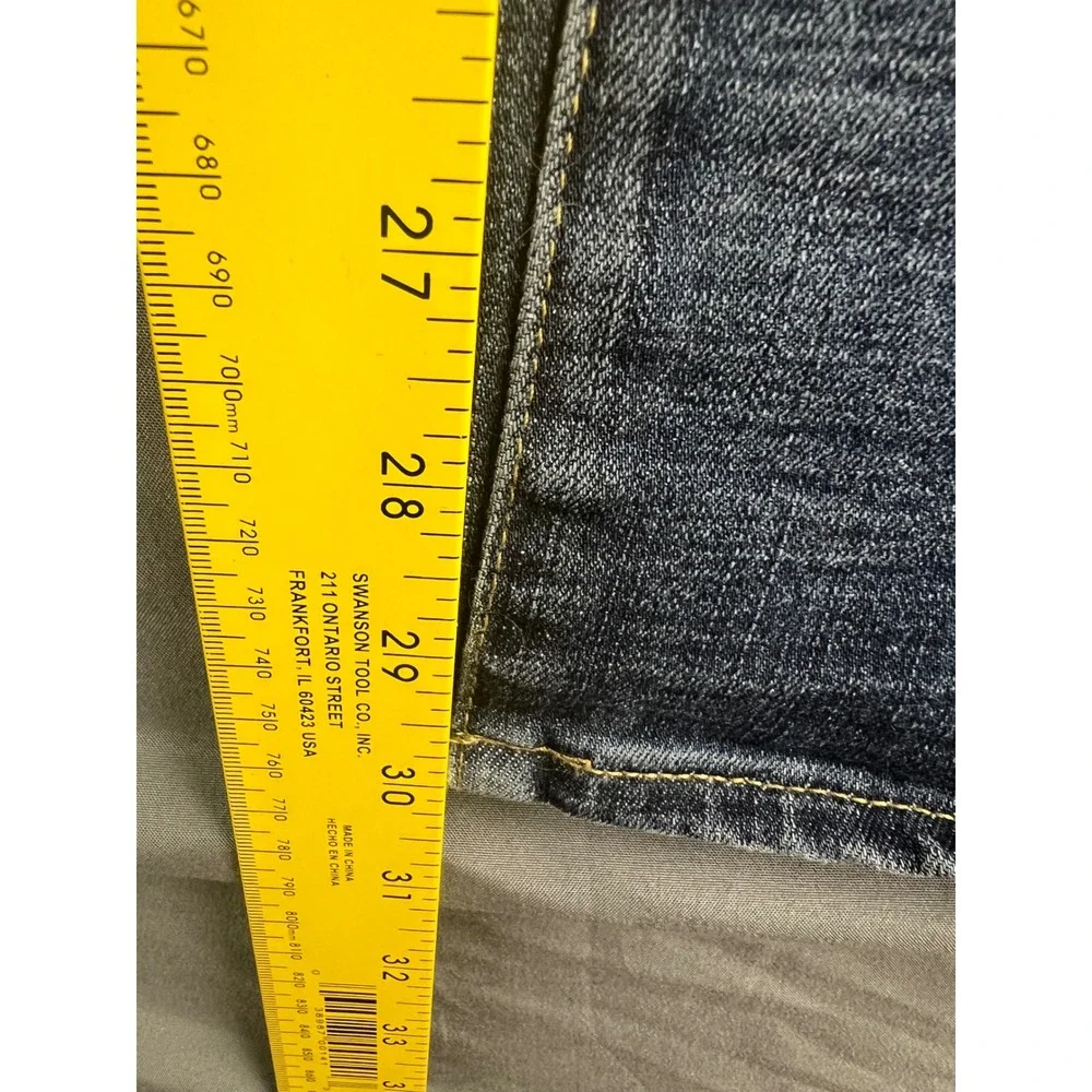 American Eagle Jeans Mens 31x30 Extreme Flex Dark Wash Distressed Ripped Blue